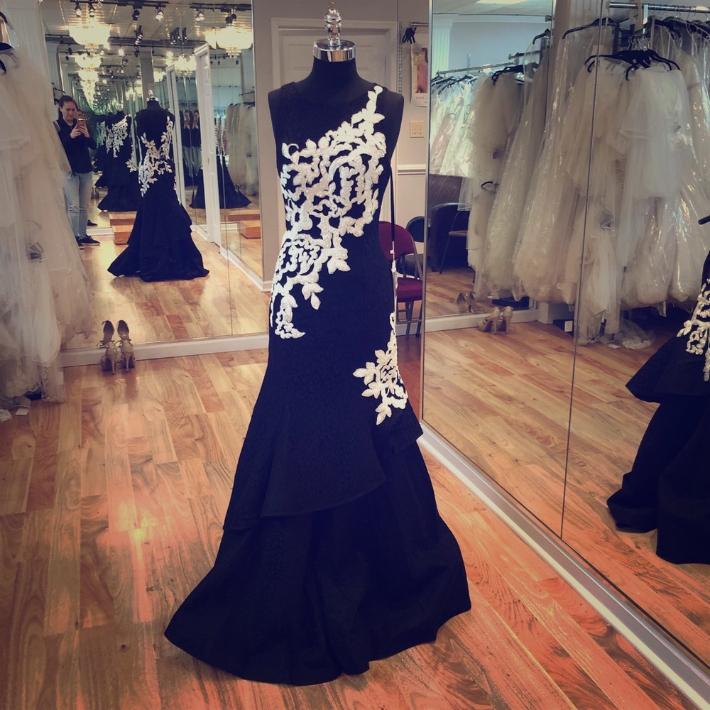 Long formal gown.
